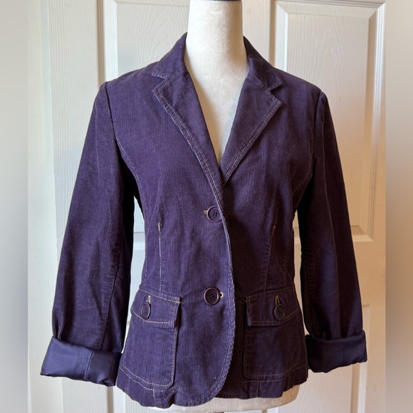 Boden Jackets & Blazers - Purple Corduroy Vintage Boden Jacket Size 12R UK (Size 8 US)